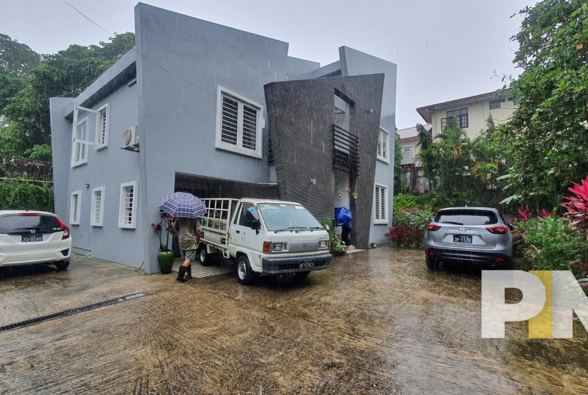 outdoor space with car park - Yangon Property