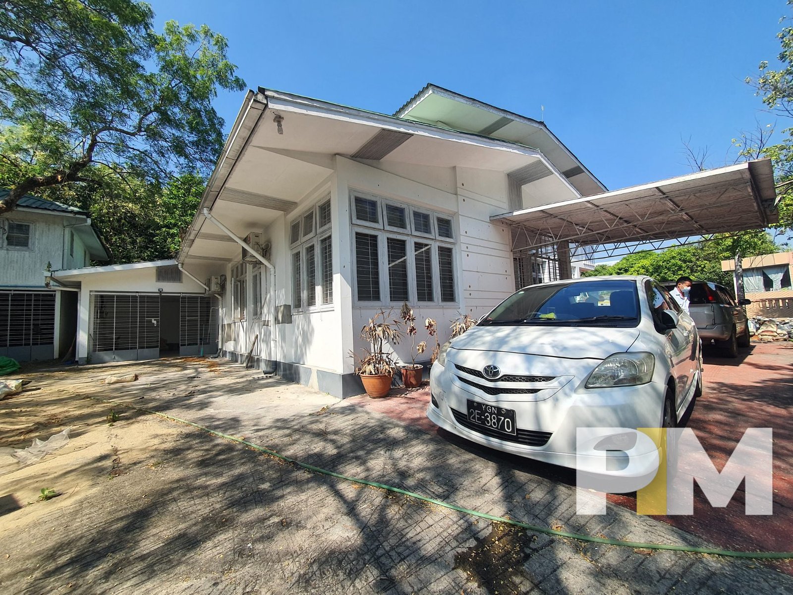 outdoor space with car park - Yangon Property