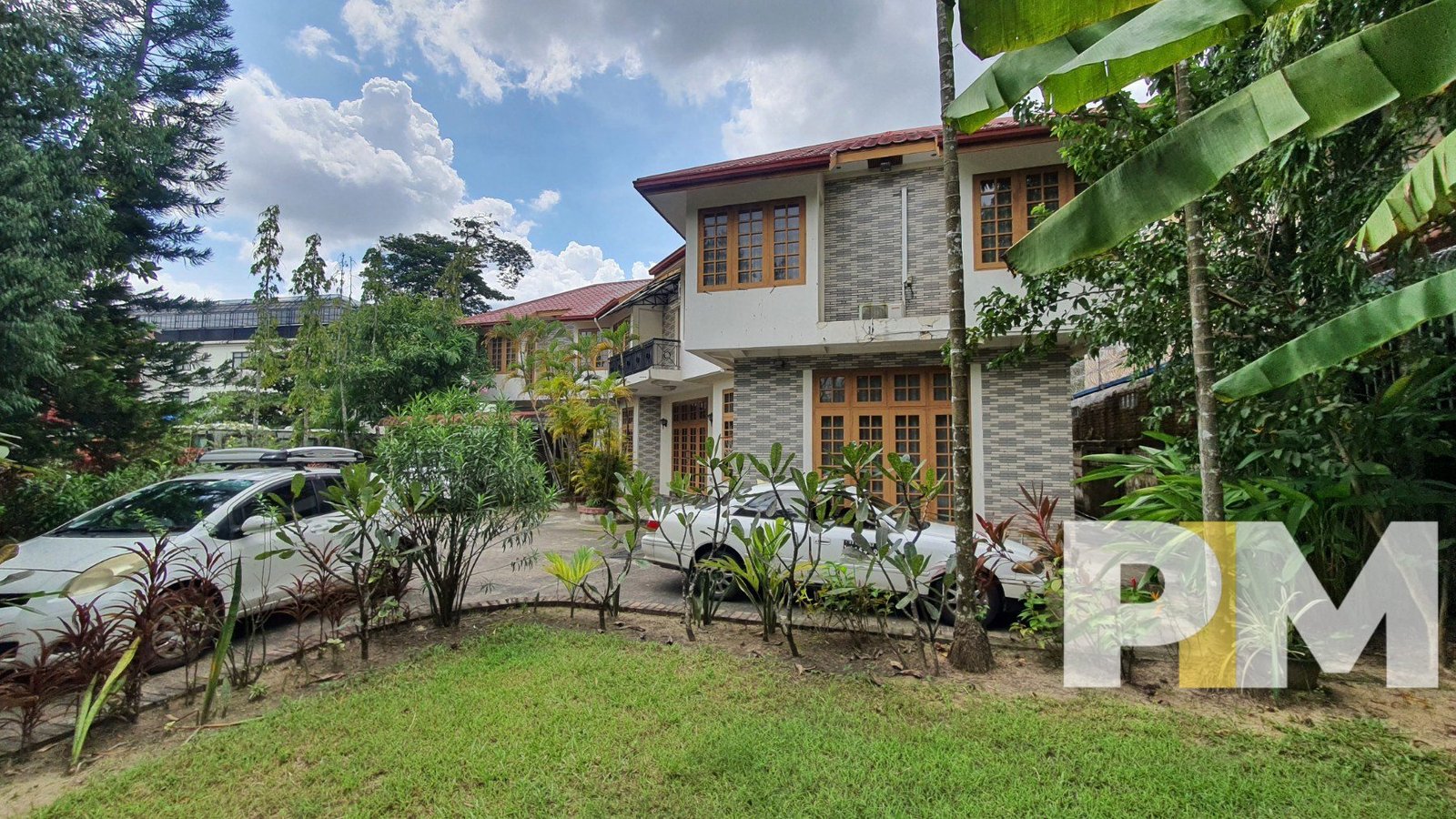 outdoor space with car park - Yangon Property