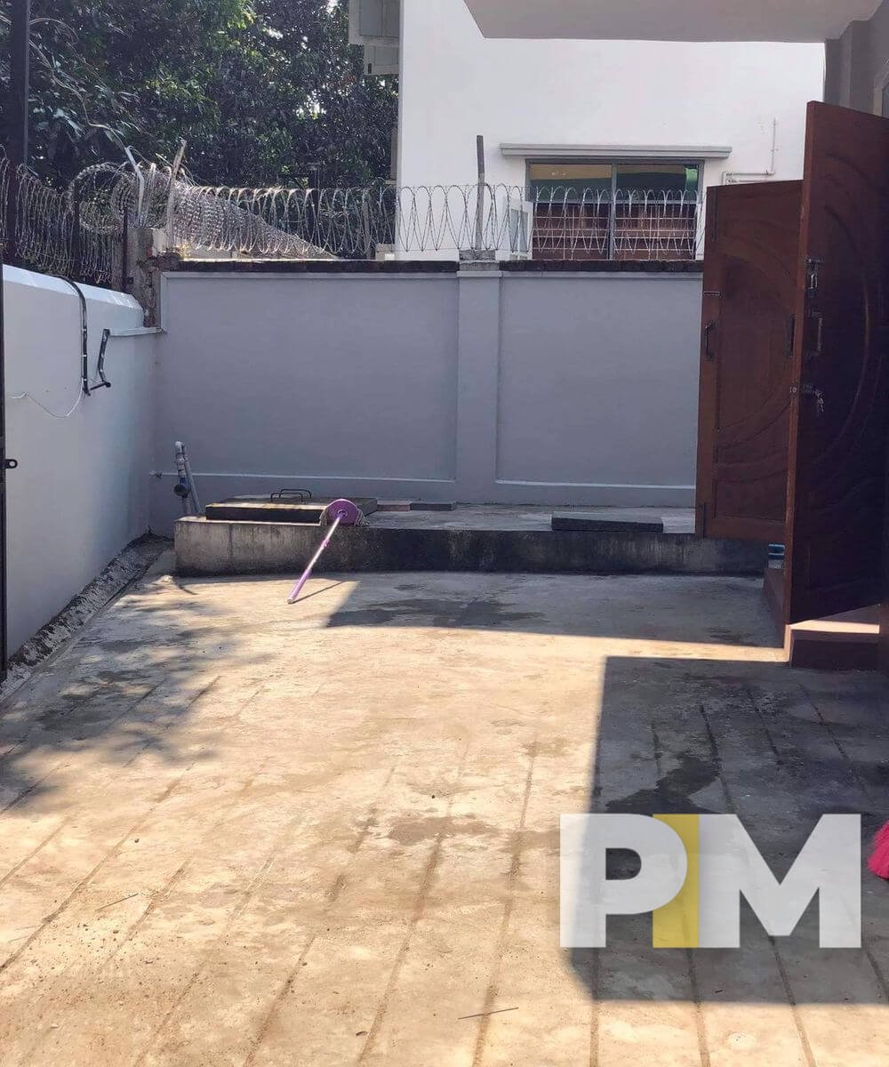outdoor space with car park - Yangon Real Estate