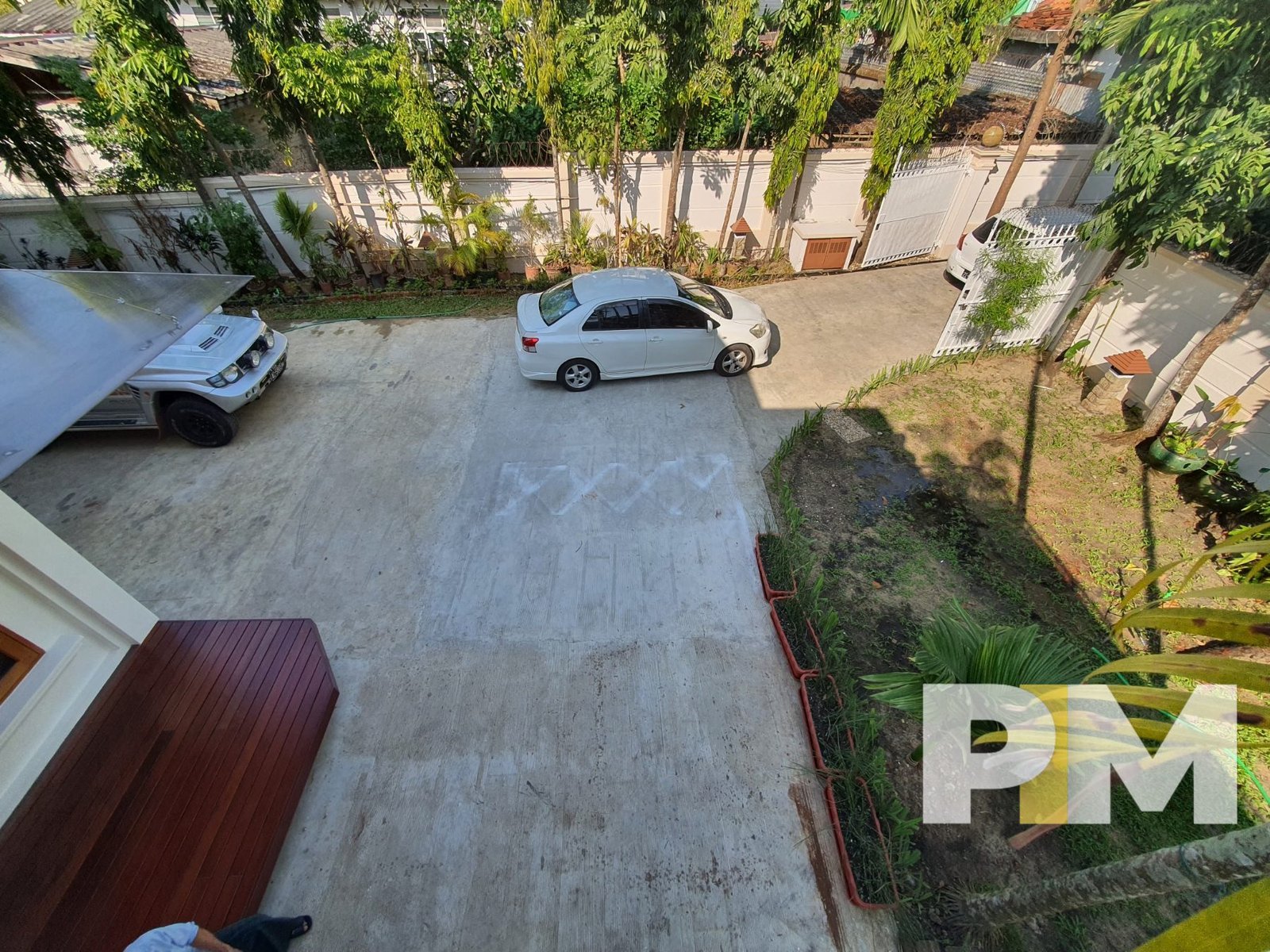 outdoor space with car parking - properties in Yangon