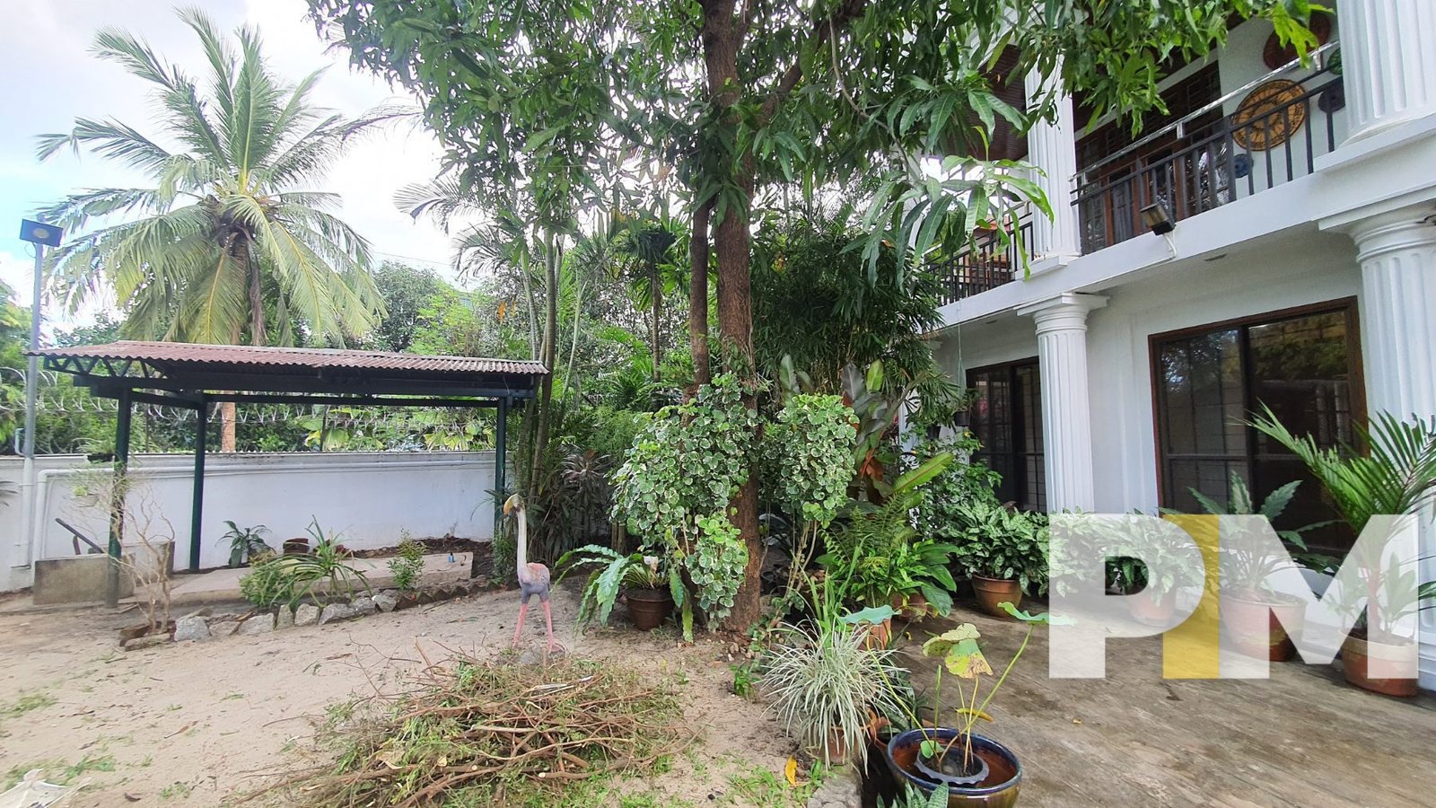 outdoor space with plants - Home Rental Yangon