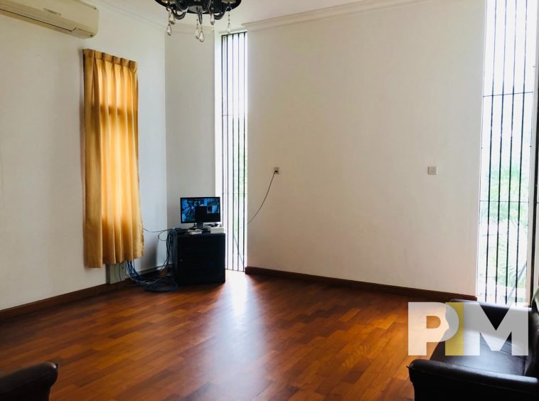 room with CCTV monitor - Myanmar House for Rent