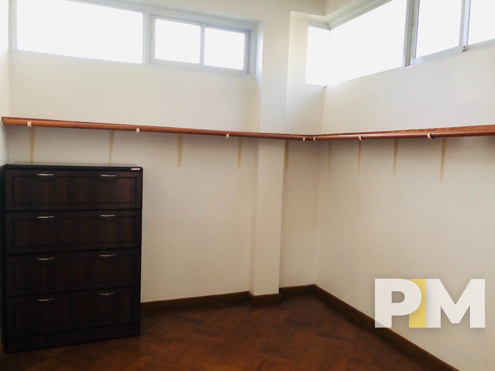 room with cabinets - properties in Yangon