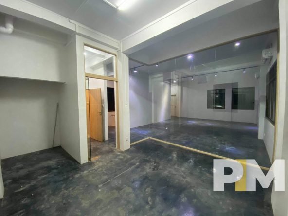 room with ceiling light - property in Yangon