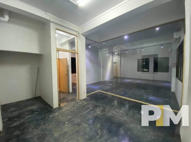 room with ceiling light - property in Yangon