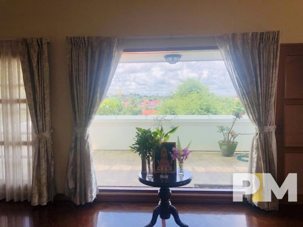 room with curtains - Myanmar Property