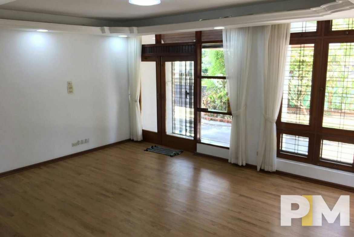 room with curtains - properties in Yangon