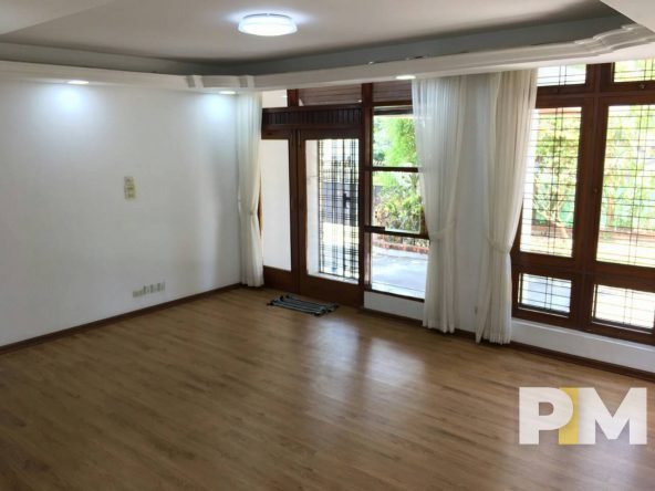 room with curtains - properties in Yangon