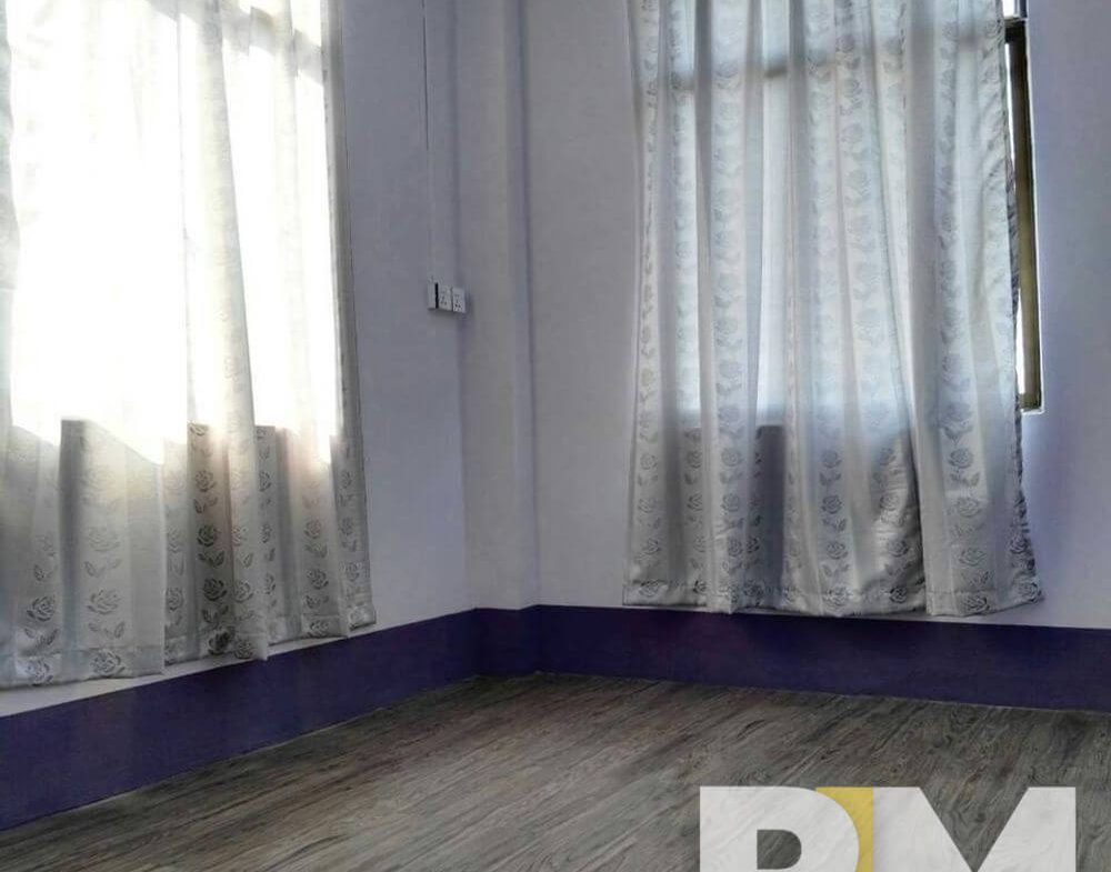 room with curtains - properties in Yangon