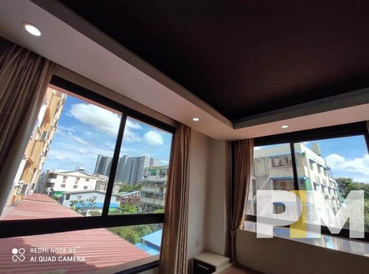room with glass window - Yangon Real Estate