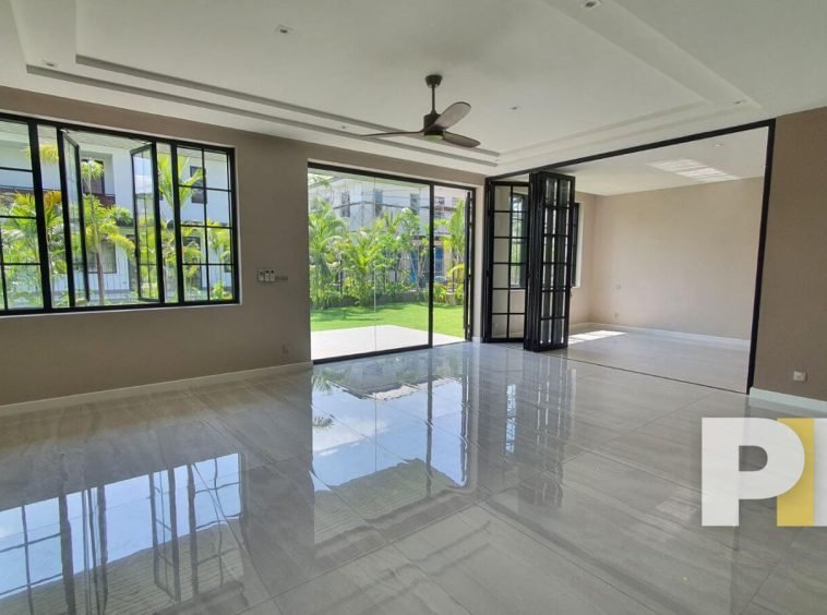 room with glass windows - Home Rental Yangon
