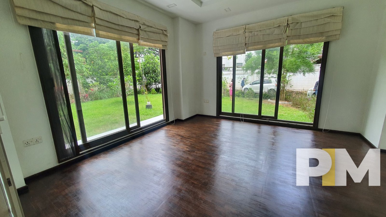 room with large glass door - Yangon Real Estate