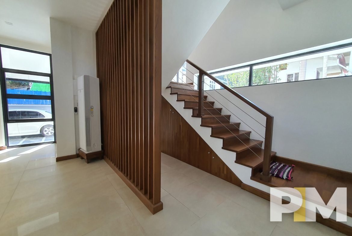 room with stair - Myanmar House for rent