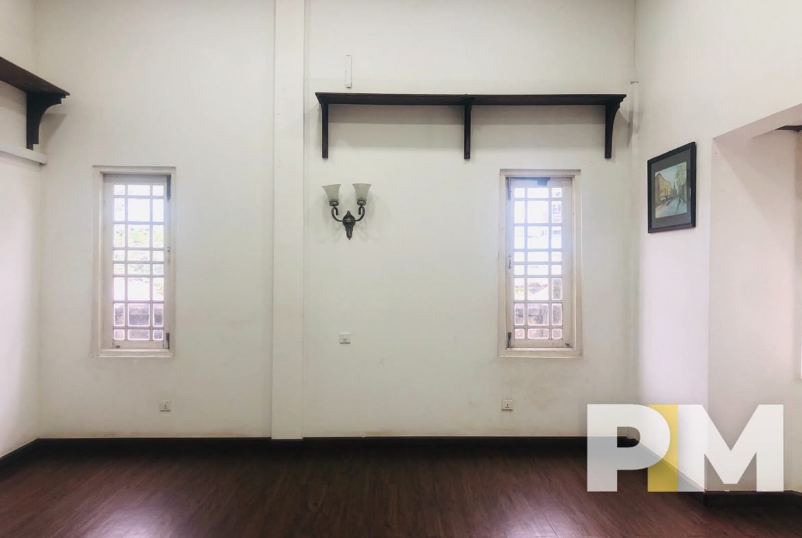 room with wall light - property in Yangon