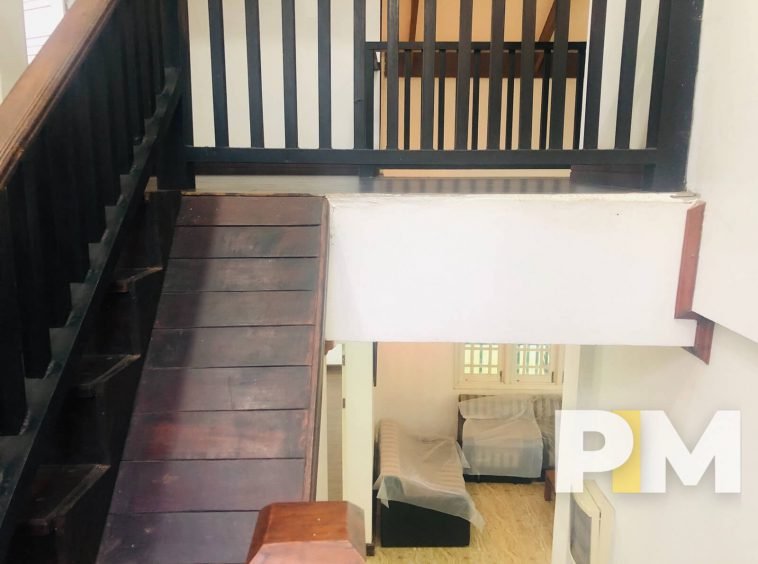 staircase - House for rent in Mayangone