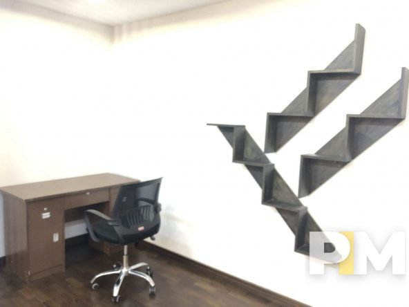study space with desk and chair - Myanmar Real Estate
