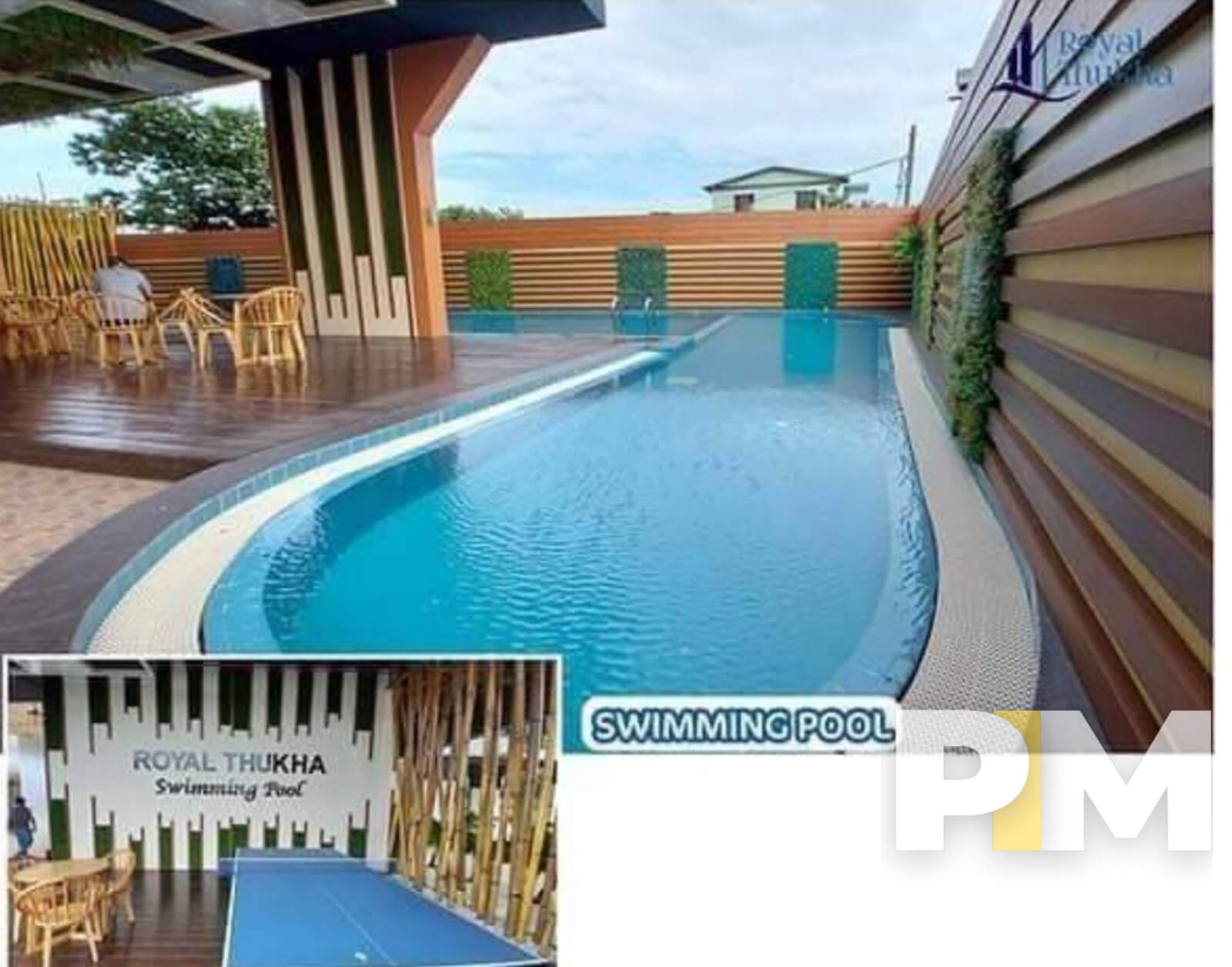 swimming pool - Condo for rent in Hlaing