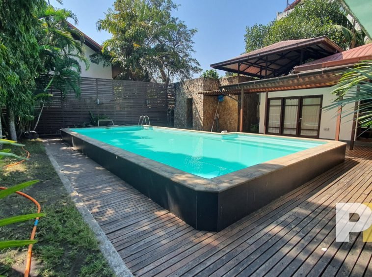 swimming pool - house for rent in Kamayut