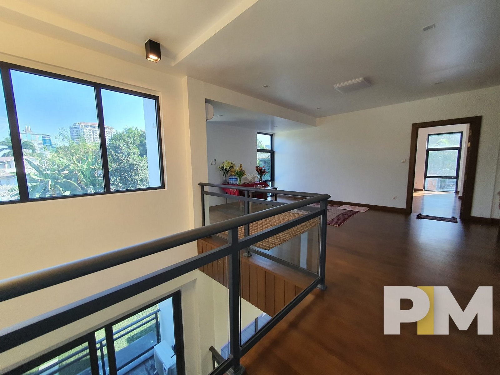 upstair landing with air conditioner - Real Estate in Yangon