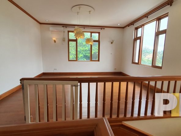 upstair landing with air conditioner - Yangon Property