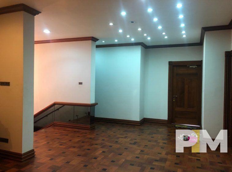 upstair landing with ceiling light - House for rent in Golden Valley