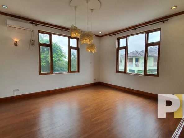 upstair landing with hanging light - properties in Yangon