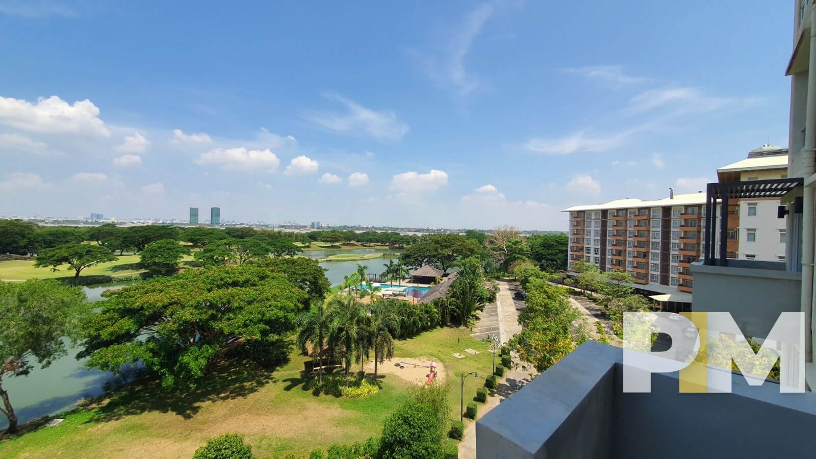 view from balcony - Condo for sale in Thanlyin