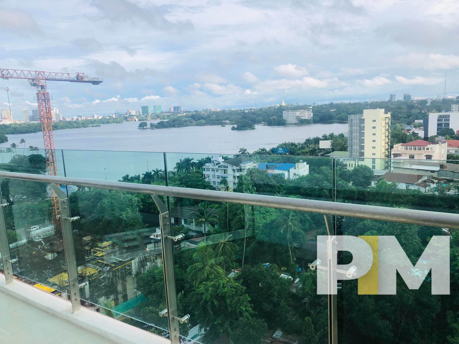 view from balcony - Myanmar Condo for rent