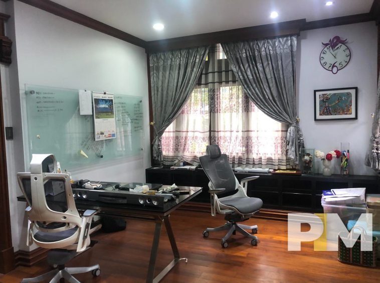 working room with table and chair - Home Rental Yangon