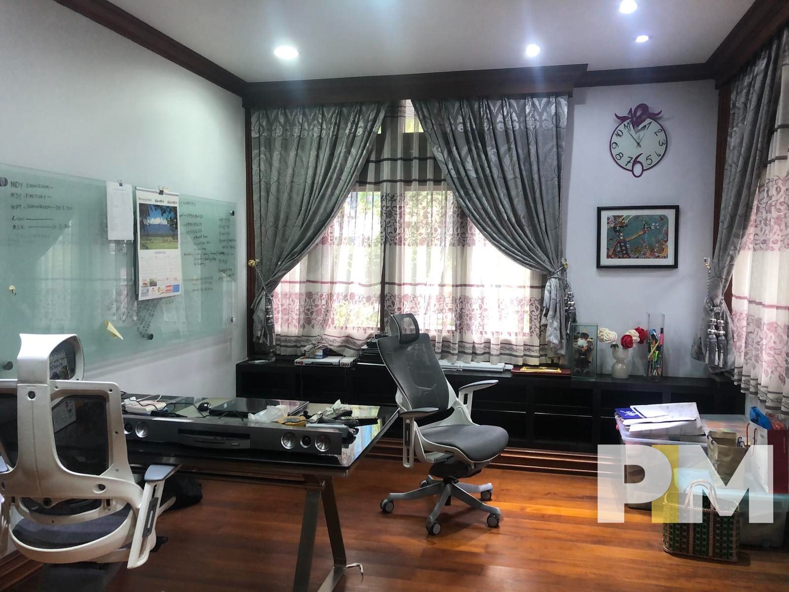 working room with table and chair - Myanmar house for rent