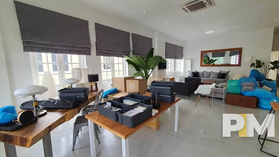 working space with working table - Yangon Real Estate