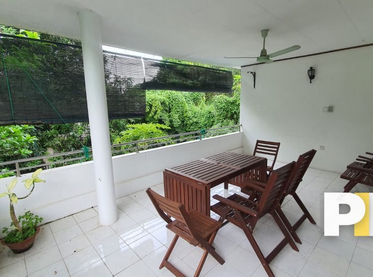 Balcony view with natural light - Yangon Real Estate
