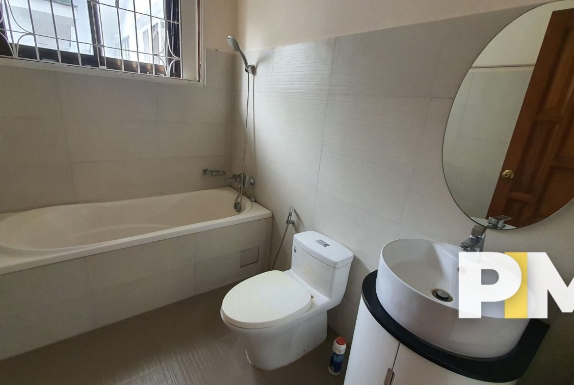 Bathroom with bath tub - Yangon Real Estate