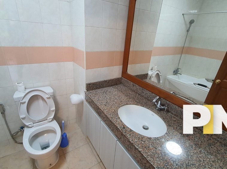 Bathroom with sink - Yangon Real Estate