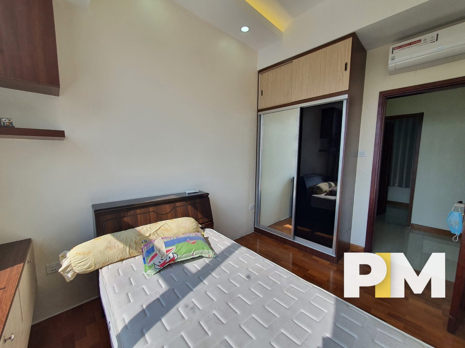 Bed room with natural light - Property in Yangon