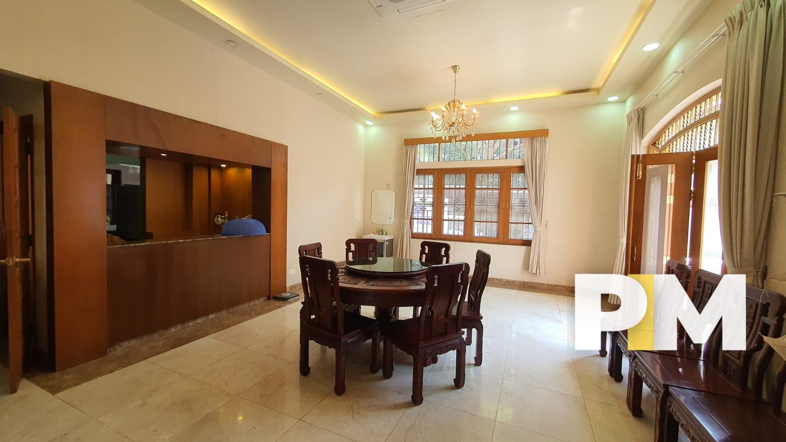 DIning room with table and chairs - Yangon Real Estate