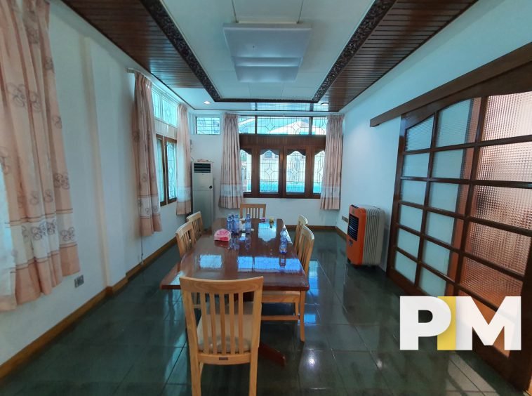 Dining room with table and chairs - Myanmar Real Estate