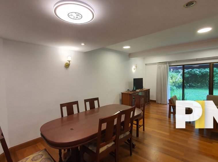 Dining room with table and chairs - Real Estate in Yangon