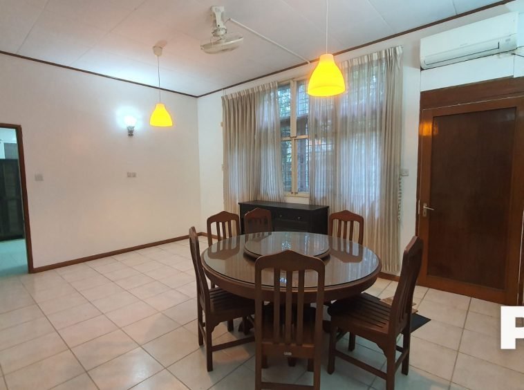 Dining room with table and chairs- Real Estate in Yangon