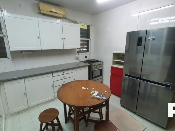 Dining room with table ,chair and refrigerator-Propery in Myanmar