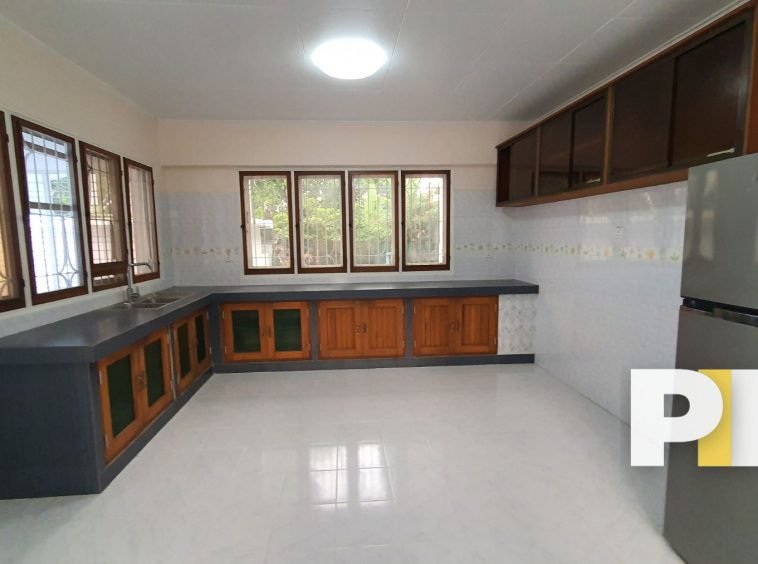 Kitchen room with refrigerator - Property in Yangon