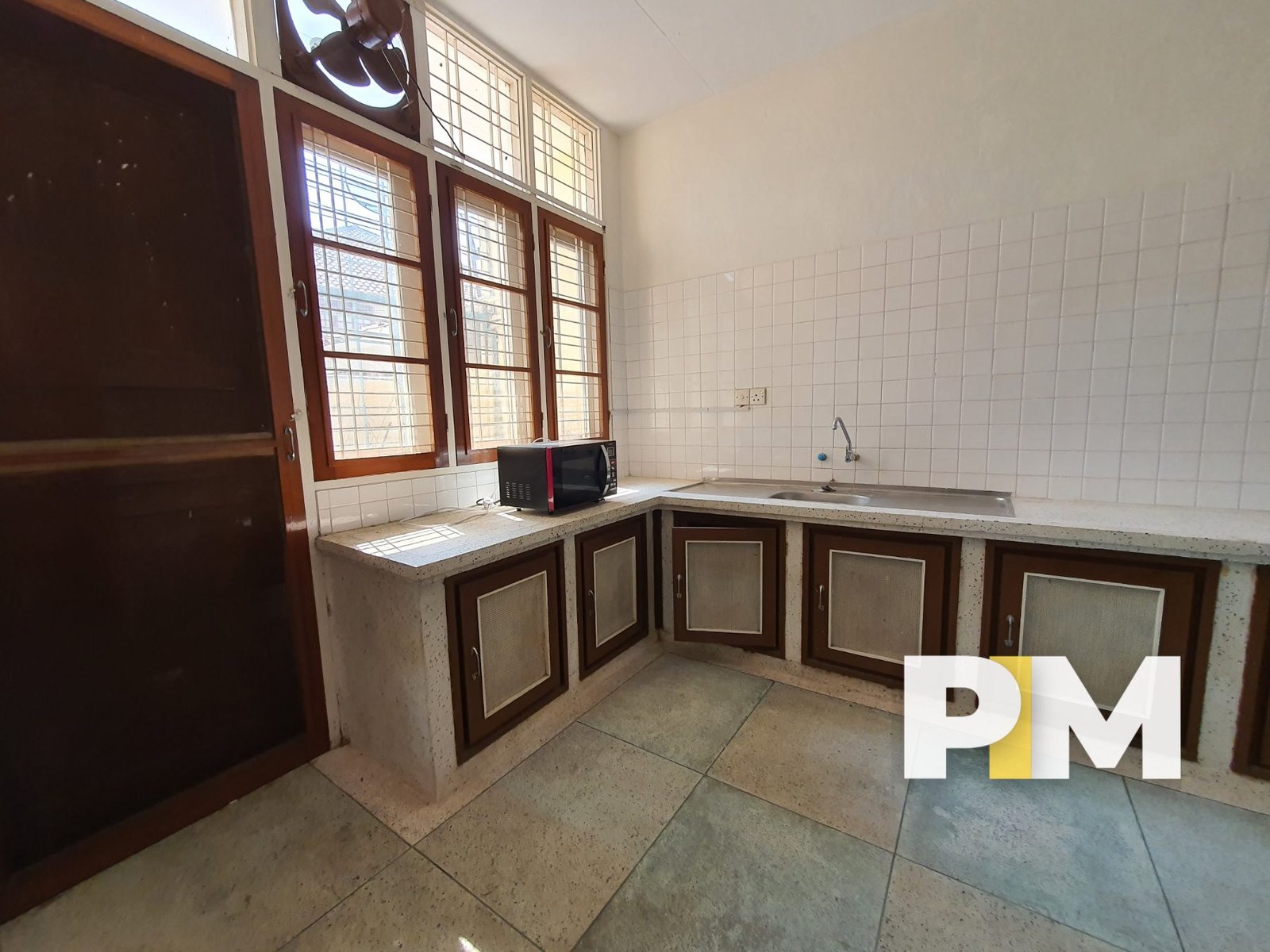 Kitchen room with sink - Myanmar Real Estate