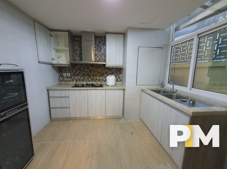 Kitchen room with sink - Real Estate in Yangon