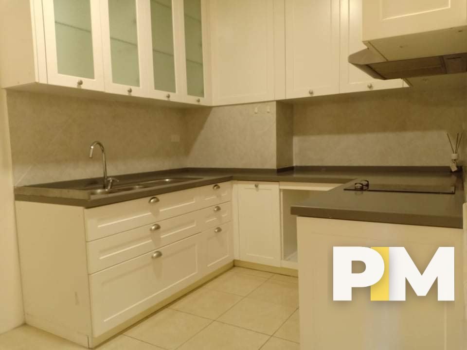Kitchen room with sink - Yangon Real Estate