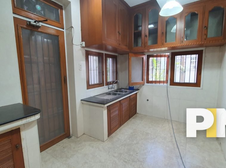 Kitchen room with sink - Yangon Real Estate