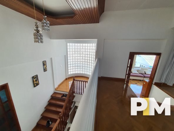 Upstair landing area - Myanmar Real Estate