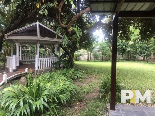 garden with gazebo - Yangon Property