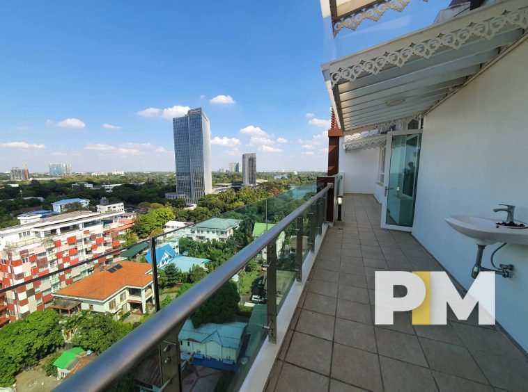 Balcony area - Real Estate in Yangon