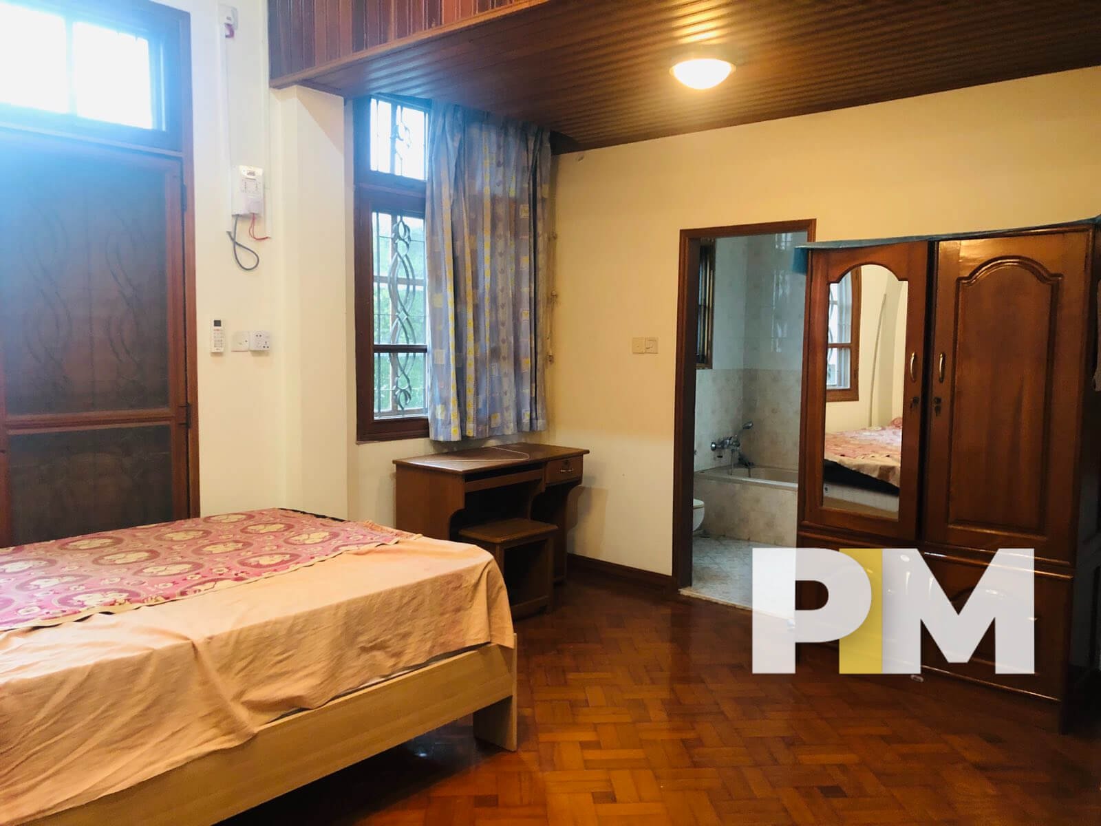 Bedroom with toilet - Myanmar Real Estate